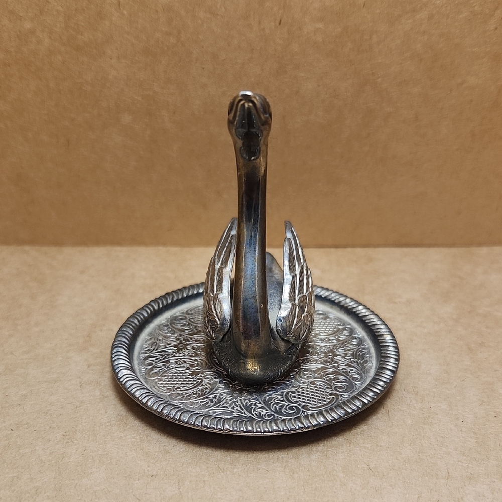 ***SALE 2 for $25*** Zellers Elegant Silver Plated Swan Ring Holder
